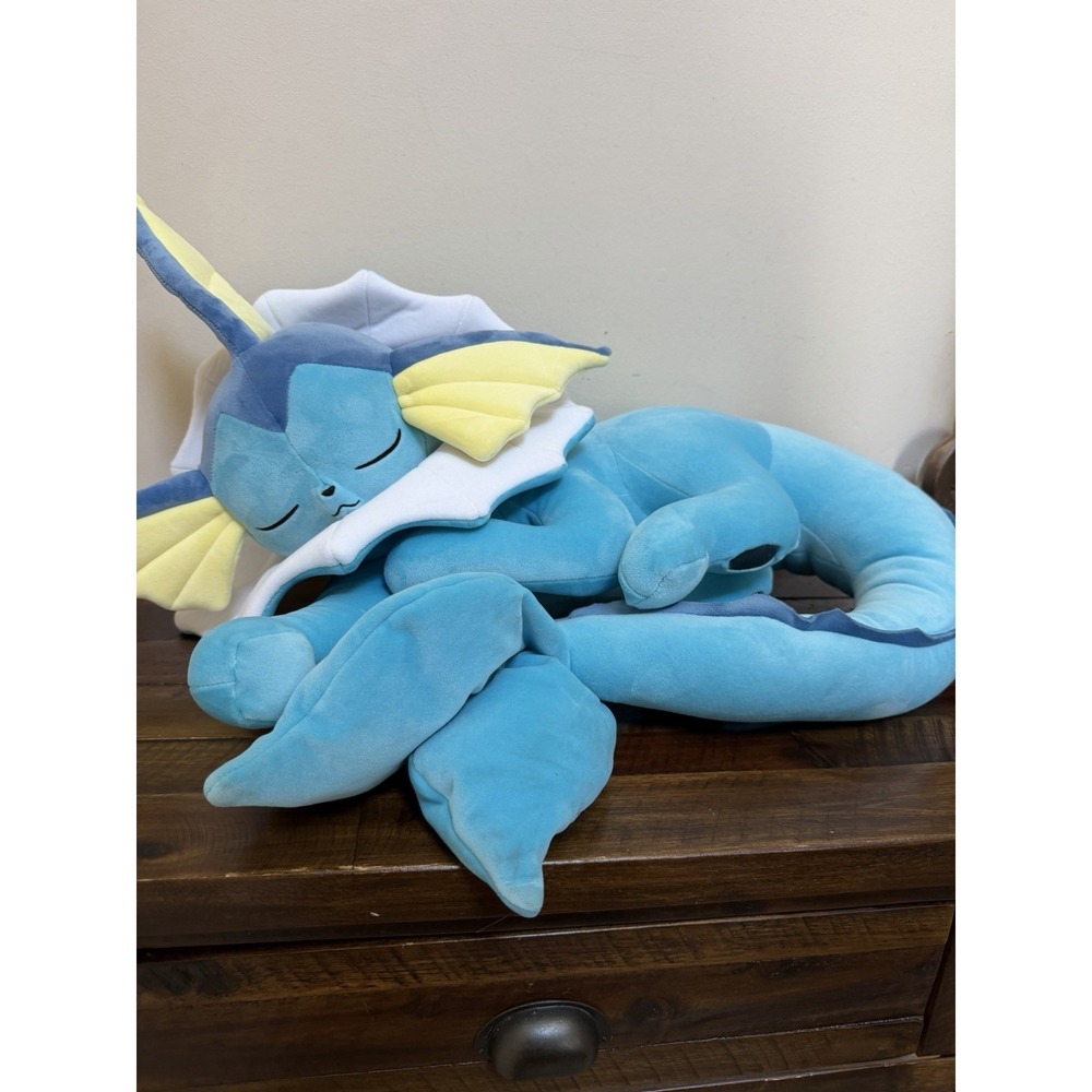Pokemon Vaporeon Sleeping Plush - 18" Plush NEW Jazwares